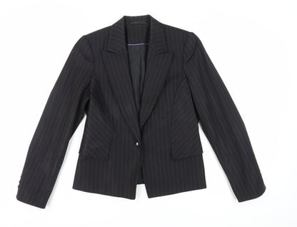 Austin Reed Women's Black Pinstripe Blazer, Size 12