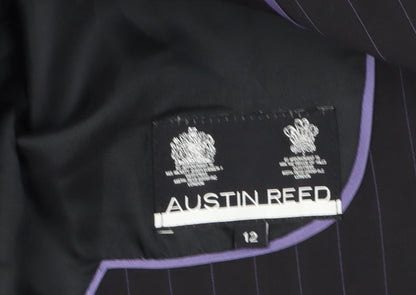 Austin Reed Women's Black Pinstripe Blazer, Size 12
