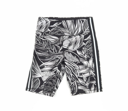 DKNY Women's Black Floral Athletic Shorts S