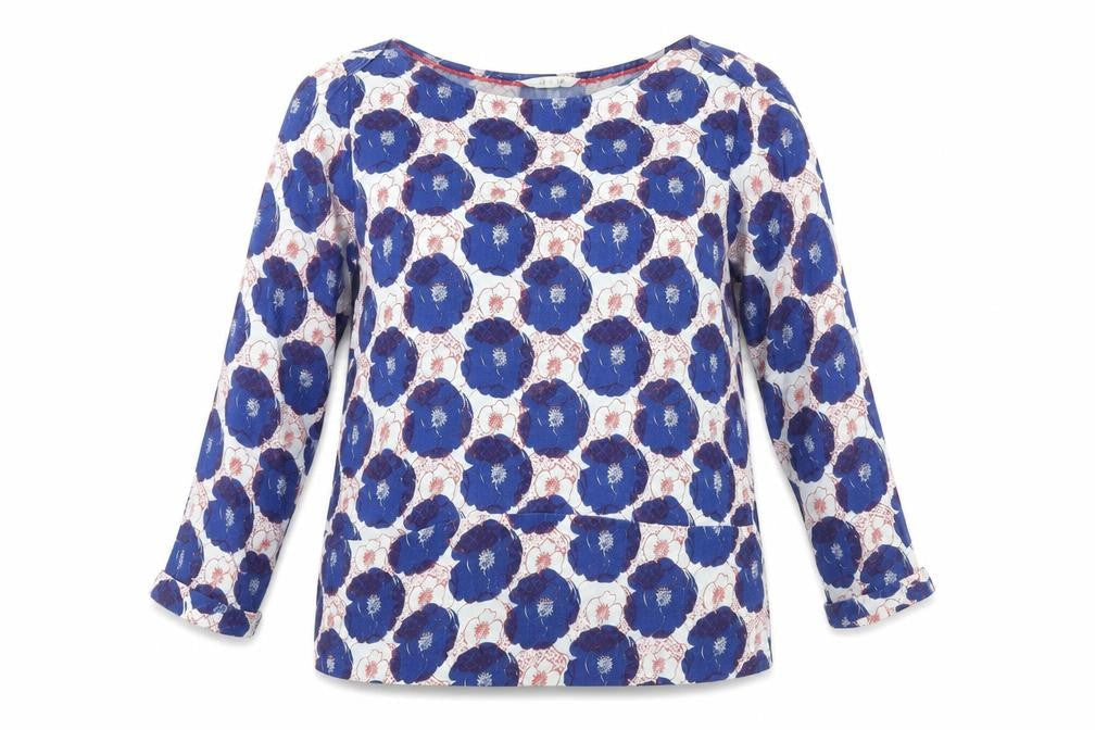 Womens UK Size 12 White Stuff Blue Basic Blouse
