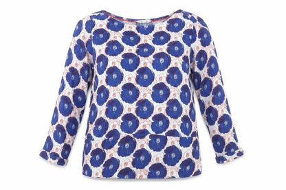 Womens UK Size 12 White Stuff Blue Basic Blouse