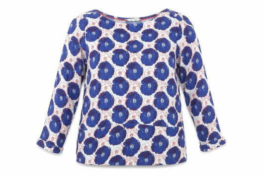 Womens UK Size 12 White Stuff Blue Basic Blouse