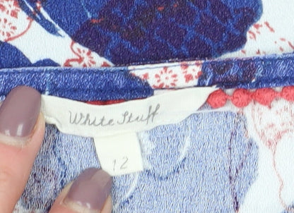 Womens UK Size 12 White Stuff Blue Basic Blouse