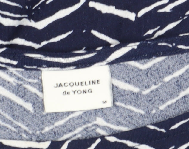 Jacqueline de Yong Women's Blue Geometric Bodycon Dress M