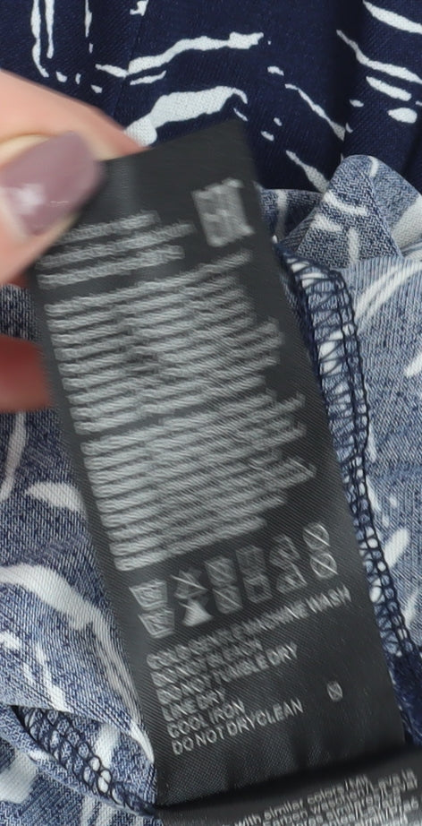 Jacqueline de Yong Women's Blue Geometric Bodycon Dress M