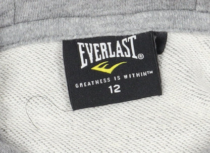 Everlast Women's Grey Pullover Hoodie Size 12