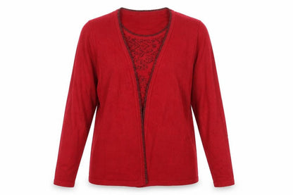 Womens UK Size M Honor Millburn Red Cardigan Jumper