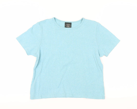 Laura Ashley Women's Blue T-Shirt, Size L, Casual Comfortable Fit