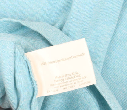 Laura Ashley Women's Blue T-Shirt, Size L, Casual Comfortable Fit