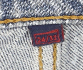 Womens UK Size 24 Superdry  Straight Blue Jeans