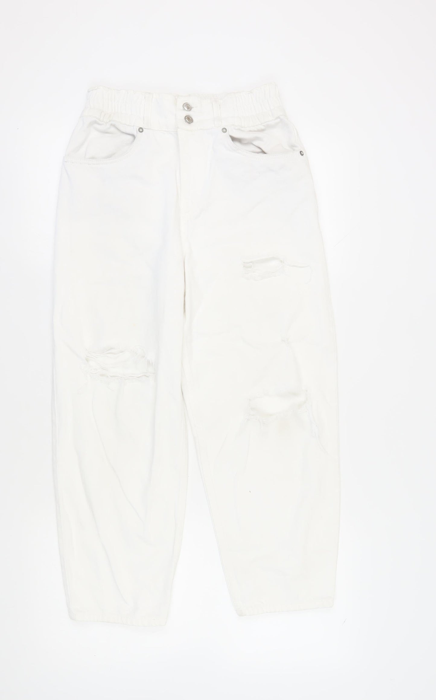 AllSaints Women’s White Boyfriend Jeans Size 10