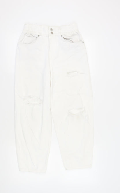 AllSaints Women’s White Boyfriend Jeans Size 10