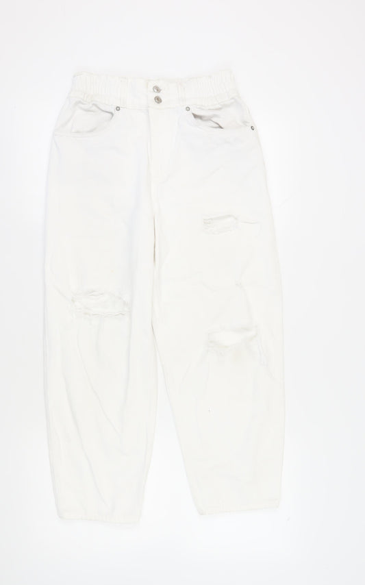 AllSaints Women’s White Boyfriend Jeans Size 10