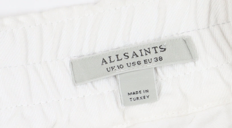 AllSaints Women’s White Boyfriend Jeans Size 10