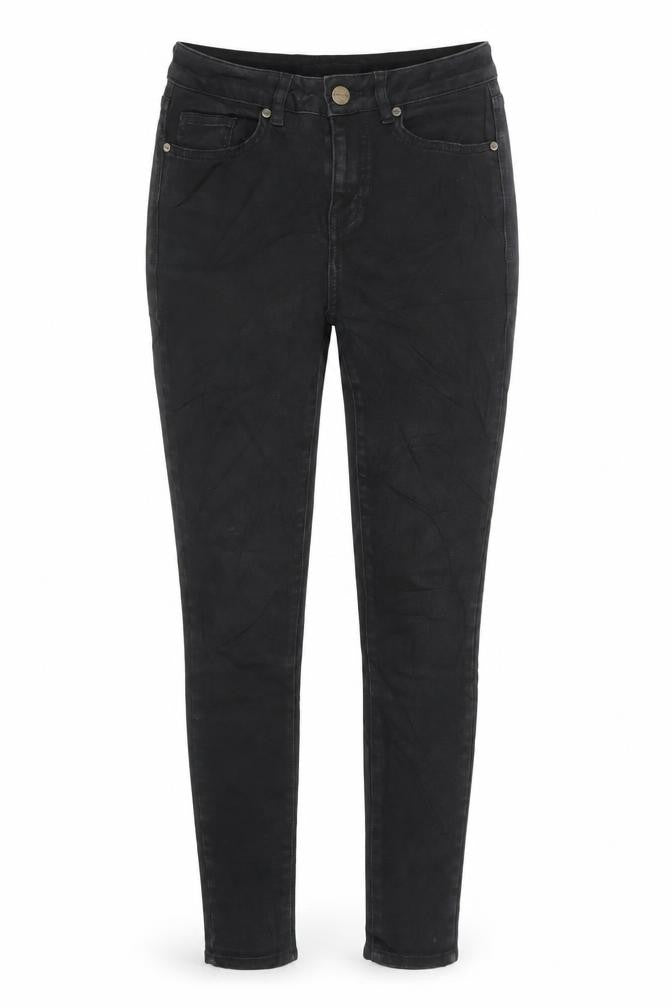Front view of Jaeger Women's Black Skinny Jeans, size 6