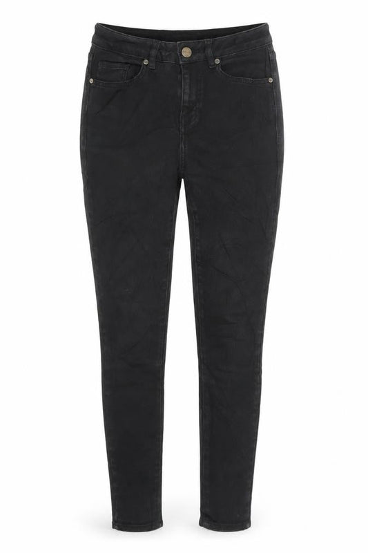 Front view of Jaeger Women's Black Skinny Jeans, size 6