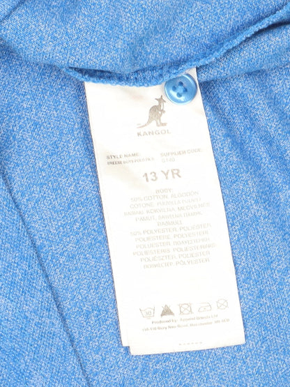 Kangol Boys' Blue Polo Shirt, 13 Years, Short Sleeve
