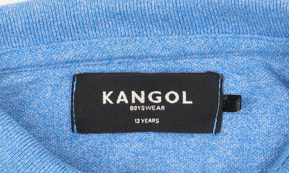 Kangol Boys' Blue Polo Shirt, 13 Years, Short Sleeve