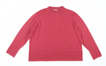 Womens UK Size XL Honor Millburn Red Pullover Jumper