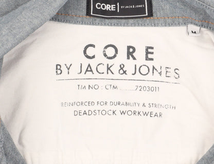 Jack & Jones Men's Grey Cotton Button-Up Shirt M