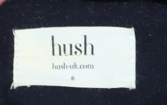 Womens UK Size 6 Hush Black Duffle Coat