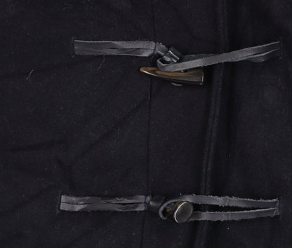 Womens UK Size 6 Hush Black Duffle Coat