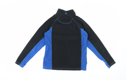 Mountain Warehouse Boys Black Blue Fleece Sweatshirt 11-12Y