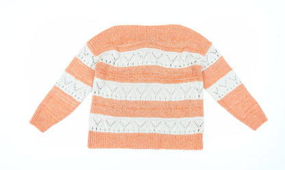 Womens UK Size 8 White Stuff Orange Pullover Jumper