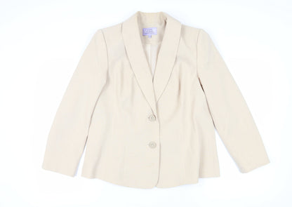 Honor Millburn Women's Beige Jacket Size 16 Classic Style