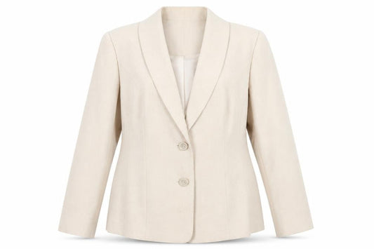 Front view of Honor Millburn Women's Beige Jacket, size 16, Classic Style