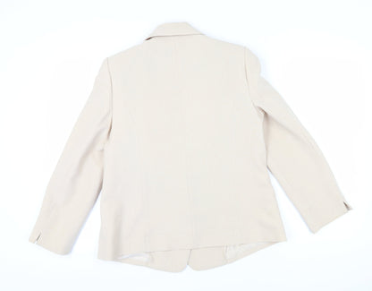 Honor Millburn Women's Beige Jacket Size 16 Classic Style