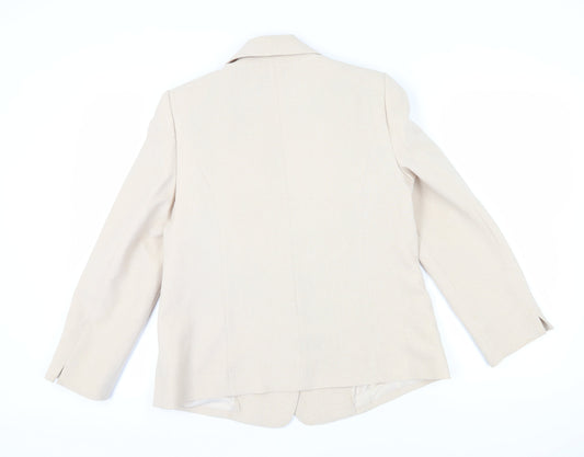 Honor Millburn Women's Beige Jacket Size 16 Classic Style