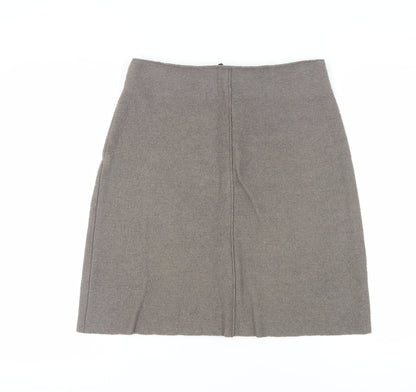 Laura Ashley Women's Grey Pencil Skirt Size 10