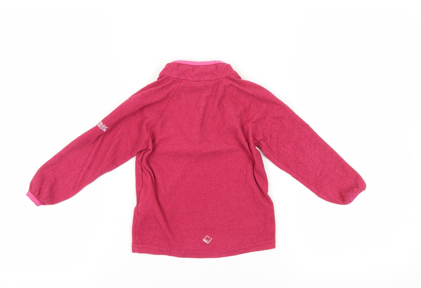 Regatta Girls Pink 1/4 Zip Lightweight Sweatshirt 3-4 Years