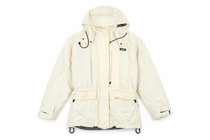 DKNY JEANS Women's Ivory Parka Jacket Small