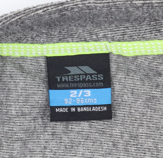 Trespass Boys Grey 1/4 Zip Sweatshirt, 2-3 Years, Regular Fit