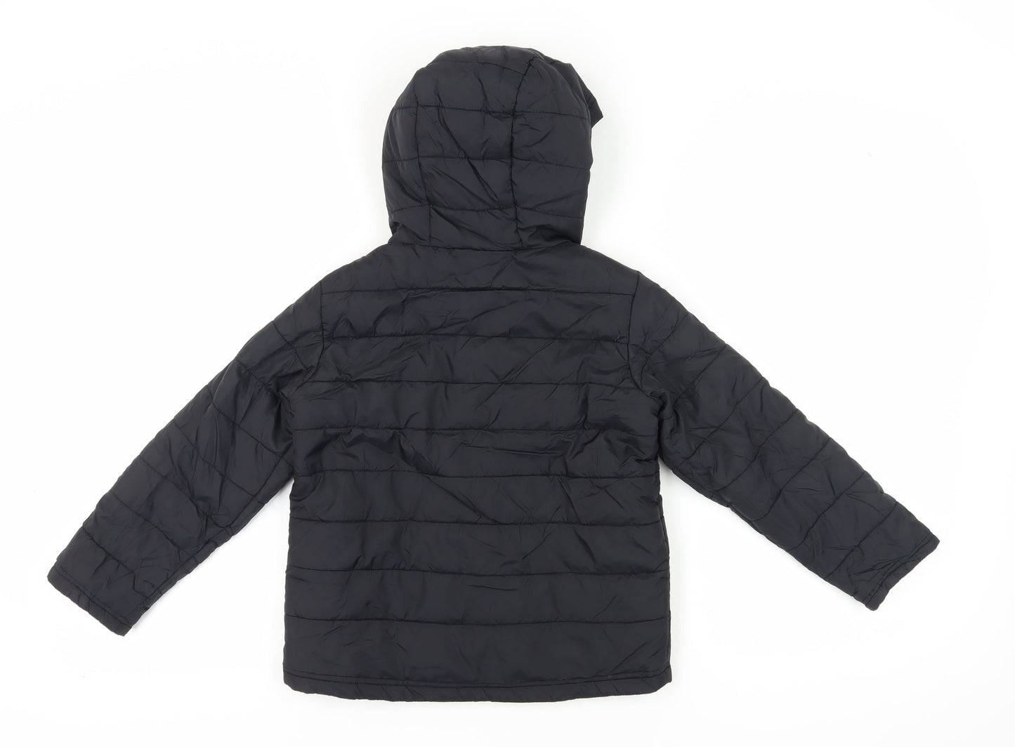 Peter Storm Boys Puffer Jacket 8 Years Black Hooded Winter