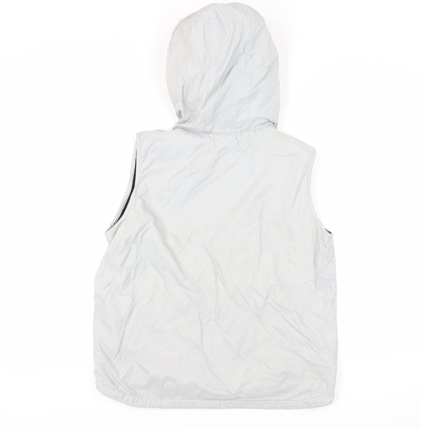 Maine New England Women's White Hooded Waistcoat Vest Size 12