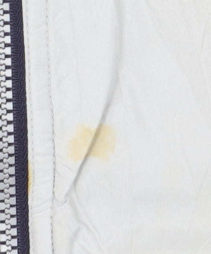 Maine New England Women's White Hooded Waistcoat Vest Size 12