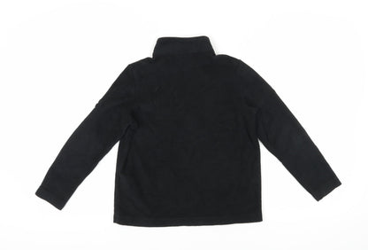 TOG24 Boys Black Fleece Pullover Hoodie 9-10 Years