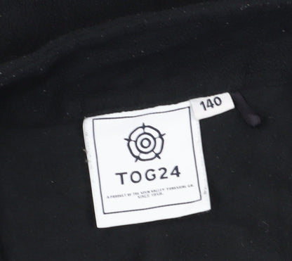 TOG24 Boys Black Fleece Pullover Hoodie 9-10 Years