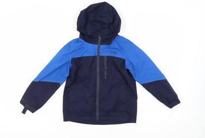 Additional front view of Peter Storm boys’ blue hooded jacket 7-8 years