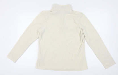Regatta Ivory Women's Sweatshirt UK Size 12 High Neck Henley