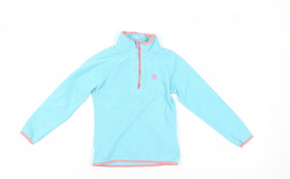 Crane Girls Blue 1/2 Zip Fleece Sweatshirt 5-6 Years