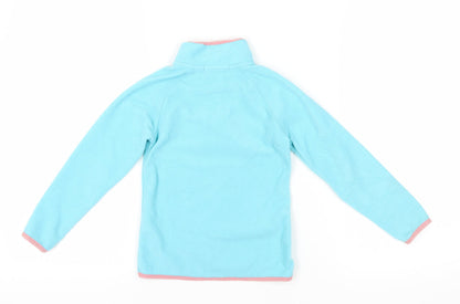 Crane Girls Blue 1/2 Zip Fleece Sweatshirt 5-6 Years