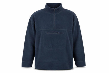 Manville Men's Blue XL Fleece Pullover Sweatshirt