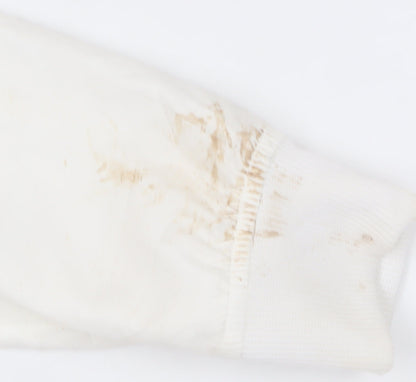 Lonsdale Women's White Hooded Jacket Size 10 Casual