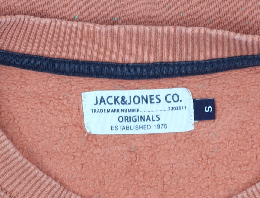 Mens UK Size S JACK & JONES Brown Pullover Sweatshirt