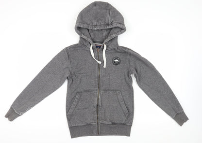 Mens UK Size XS SoulCal & Co Grey Full Zip Hoodie