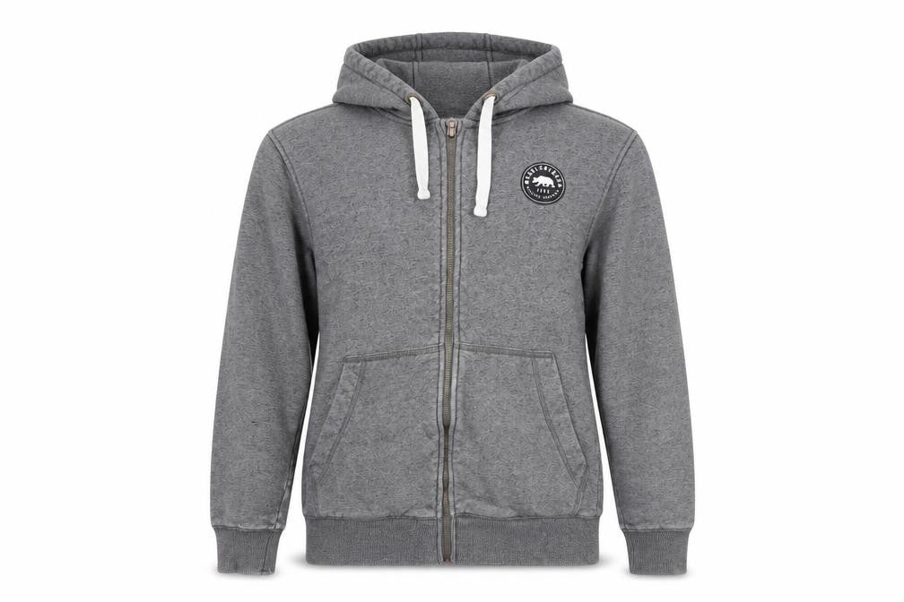 Mens UK Size XS SoulCal & Co Grey Full Zip Hoodie